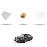 Hoffcar Set Service - 3 Filter FüR Toyota Corolla Xi (E18) 1.4 D-4D 66Kw Von 2