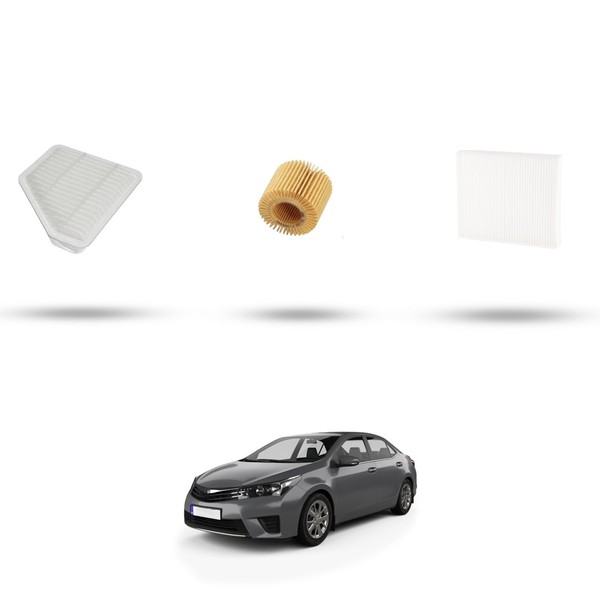 Hoffcar Set Service - 3 Filter FüR Toyota Corolla Xi (E18) 1.4 D-4D 66Kw Von 2-image