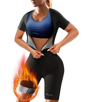 Sauna Suit Women Weight Loss Workout Sweat Vest Waist Trainer Plus Size Shirt