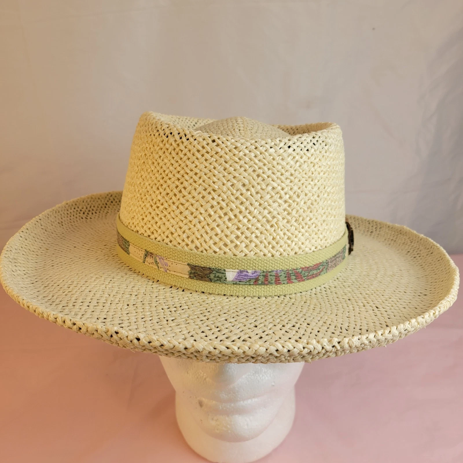 Dorfman Pacific Scala Toyo Straw Golf Gambler Hat Breathable Sun Protection. S/M