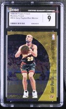 1998-99 Topps Finest Mystery Finest Gary Payton Ron Mercer #M34 HOF CGC 9 MINT