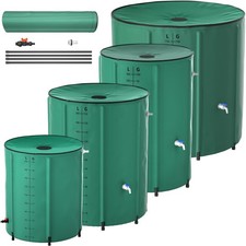 Regenwassertonne Regentonne Wasserauffangbeh&auml;lter 500L Gartentank Wasserhahn