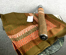 VTG Water Repellent Scarf  Umbrella Set Fall Colors New in Box Made in Italy