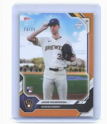 2026 Topps Now RTOD Milwaukee #OD228 Jacob Misiorowski Orange Foil /25