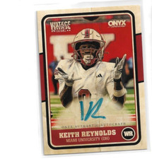 2025 Onyx Vintage Keith Reynolds Auto Miami University (OH) Autograph