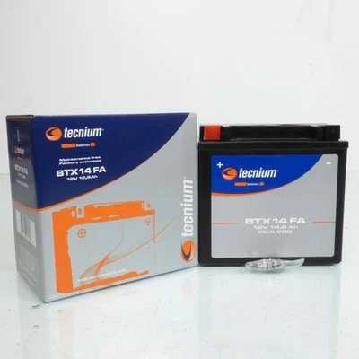 Batterie SLA Tecnium pour Moto Yamaha 1000 FZR Après 1992 YTX14 / 12V 12.6Ah - Photo 1/2
