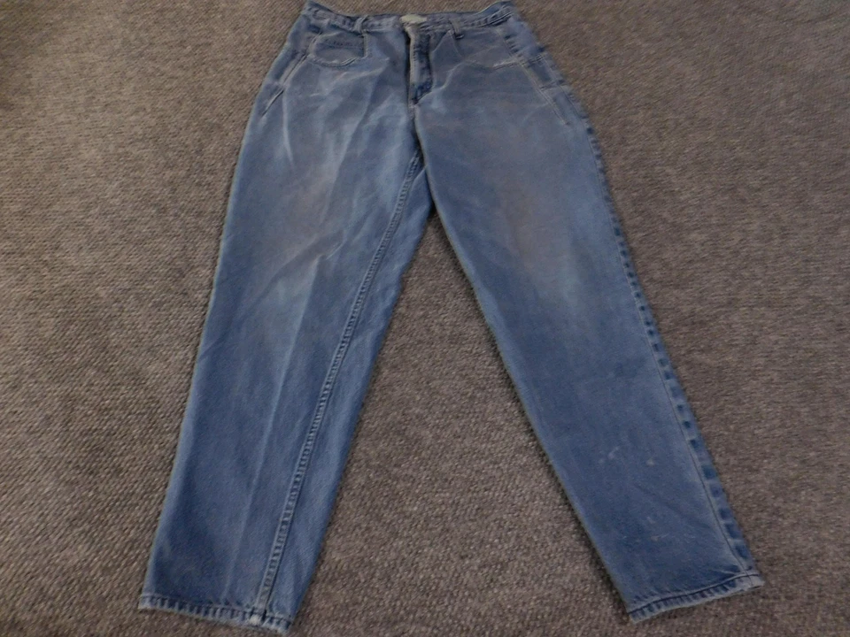Vintage Guess Jeans Mens 36x32 Blue Made in USA High Rise Tapered Stonewash 90s - Image 2 of 4