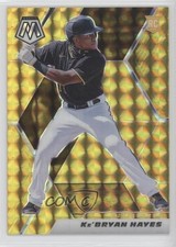2021 Panini Mosaic Rookie Gold Mosaic Prizm 10/10 Ke'Bryan Hayes #242 6m7