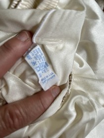 Vintage Half Slip Womens Large Nylon Lace Trim USA GUC Made By Vanity Fair Ivory