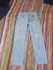 Distressed Vintage Levis Levi's 501 XX Made In USA Denim Jeans 31x30 30x30