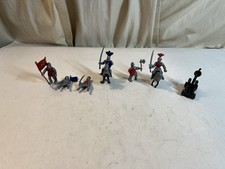 Safari LTD Medieval Knights And War Horses Figures PVC Toy Lot of 9 Vintage