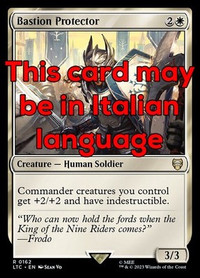 MTG BASTION PROTECTOR EXC - BOLLARD PROTECTOR 162 - LTC IT - MAGIC