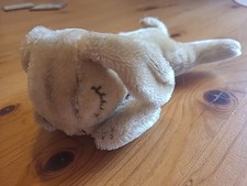 Steiff Vintage Hase "Floppy Hansi" – 20 cm liegend – ohne Knopf & Fahne 