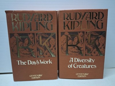 The Day's Work & A Diversity of Creatures by Kipling 1990s HCDJ