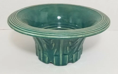 Vintage McCoy Planter Flower Pot Green