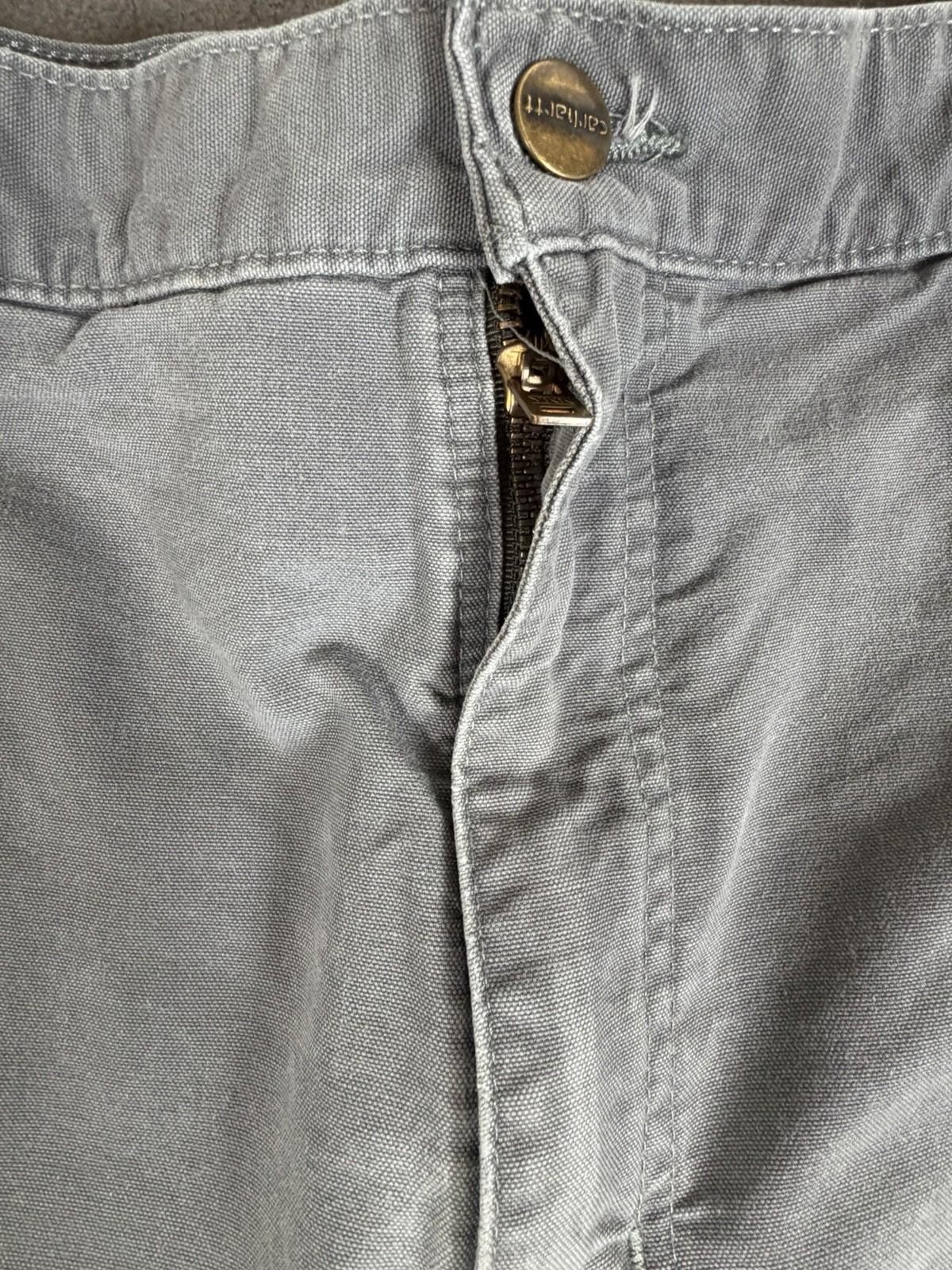 Carhartt B151 Gray Work Pants Mens 36x32 Loose Original Fit Canvas Utility thumbnail 4