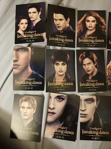 Twilight Breaking Dawn Komplett 15 Karten Promo SDCC Set 2012 Rare - Bild 2 von 6