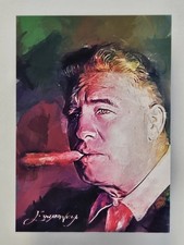 Art Rooney Art Card Limited 39/50 Edward Vela Signed (Pittsburgh Steelers)