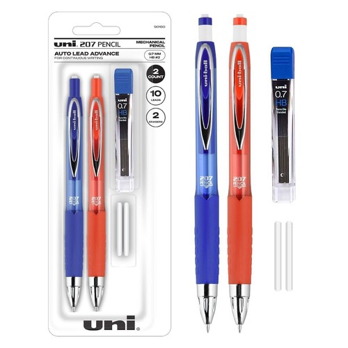 Uni-Ball Signo 207 Mechanical Pencil Starter Kit, 0.7mm HB #2 | Office... - Afbeelding 1 van 6