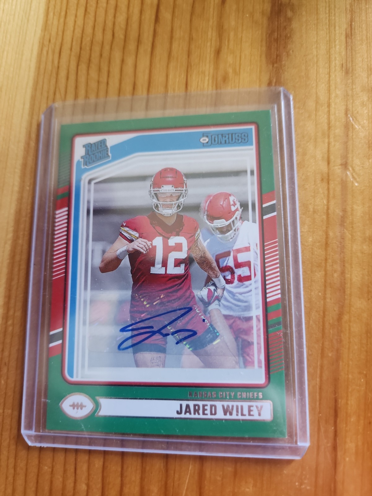 Jared Wiley Panini Donruss #387 Autograph-Green