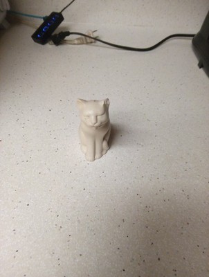 Eclipse Handmade White Cat Figurine