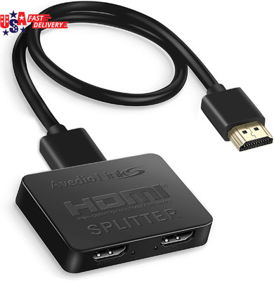 HDMI Splitter 1 in 2 Out [W/ 4 Ft Hdmi Cable]Not for Extended Display-Mirror Sam