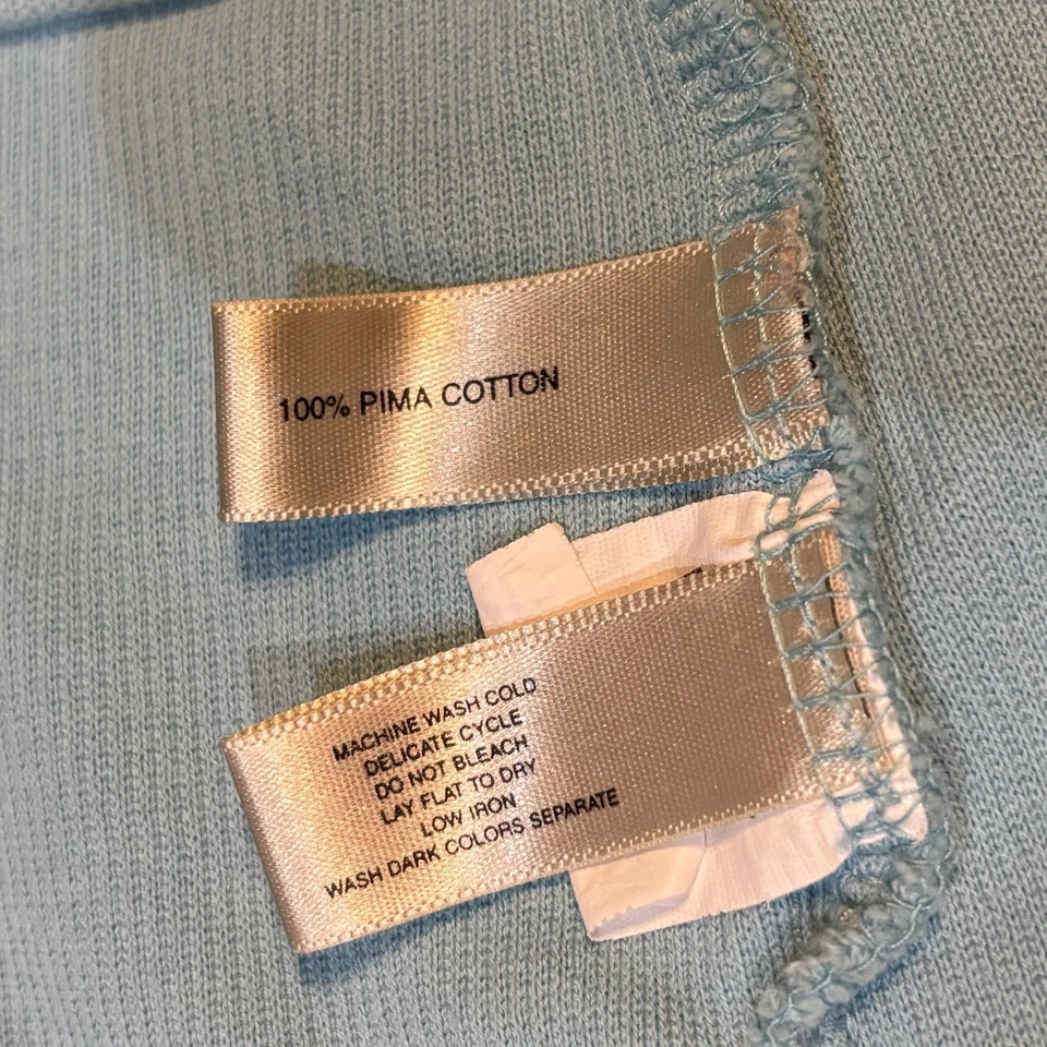 Suéter Pullover Cutter&Buck Azul Para Mujer 100% Algodón Golf Informal Dinero Antiguo M Foto 3 de 4