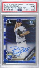 2019 Bowman Draft Chrome Pick Blue Wave Refractor Brady McConnell PSA 9 Auto uk2