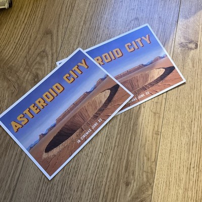 2x Asteroid City - Wes Anderson Exclusive Poster Postcard