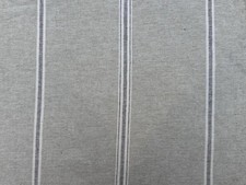 Brand New Susie Watson Fabric Remnant Gustavian Stripe Grey/charcoal. 1.91m Long