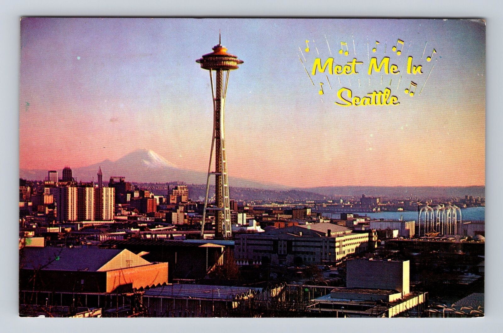 Seattle WA-Washington, World Fair, Space Needle, Vintage Souvenir Postcard