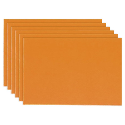 Orange Phenolic Sheet, 6Pcs 150X100X1Mm Laminated Resin Plate Board PCB Sheet fo