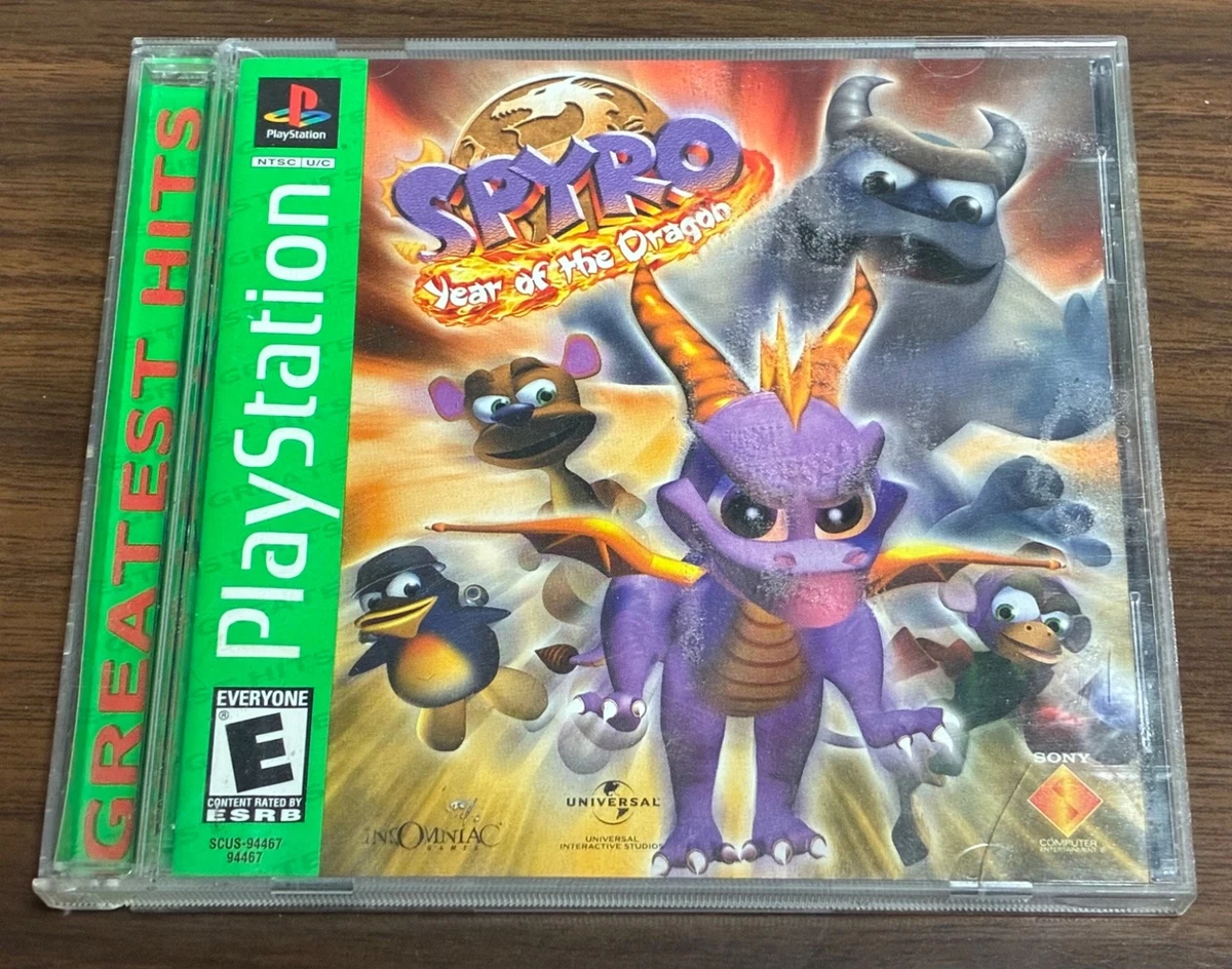 Jeu Spyro: Year Of The Dragon PS1 — Disque Seul, VF, État Correct
