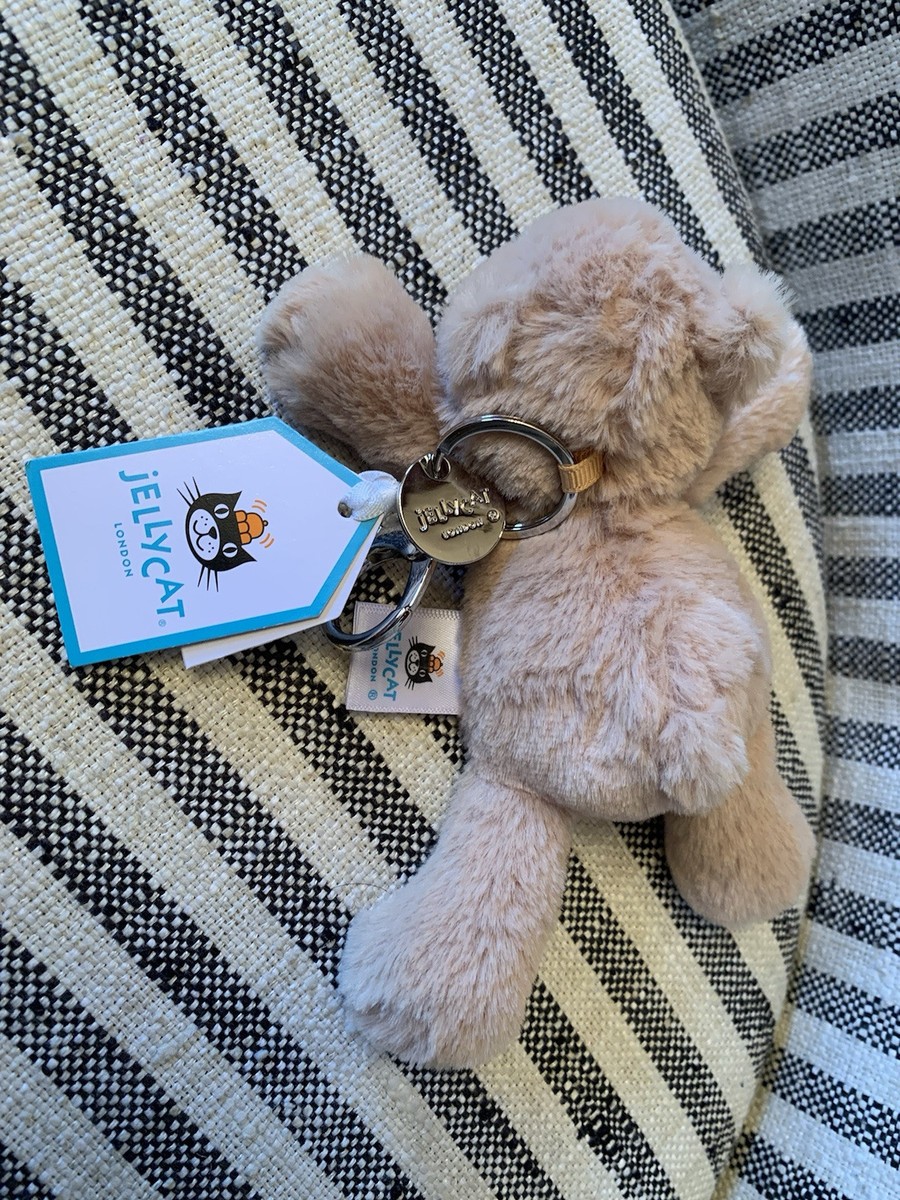 新品  Smudge Bear Bag Charm スマッジベア NWT Jellycat Smudge Bear Bag Charm Keychain Collectible | eBay