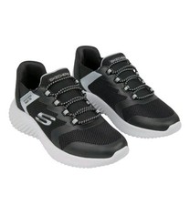 Image of Skechers Kids Swift Fit Bounder Slip On Trainers Girls Boys 2 Colours Sizes