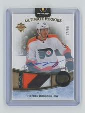 2022-23 Upper Deck Ultimate Collection Rookies Auto Patch /99 Hayden Hodgson