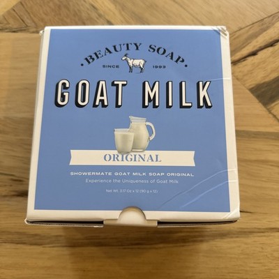 Shower Mate Beauty Soap From Nature Goat Milk Moisturizing Box (12 Bars) NEW