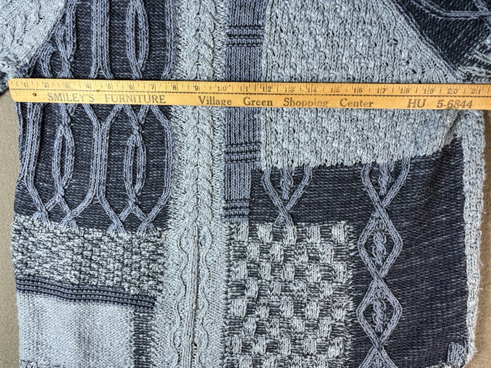 Chaps Cable Knit Patchwork Fisherman Sweater Wome… - image 13