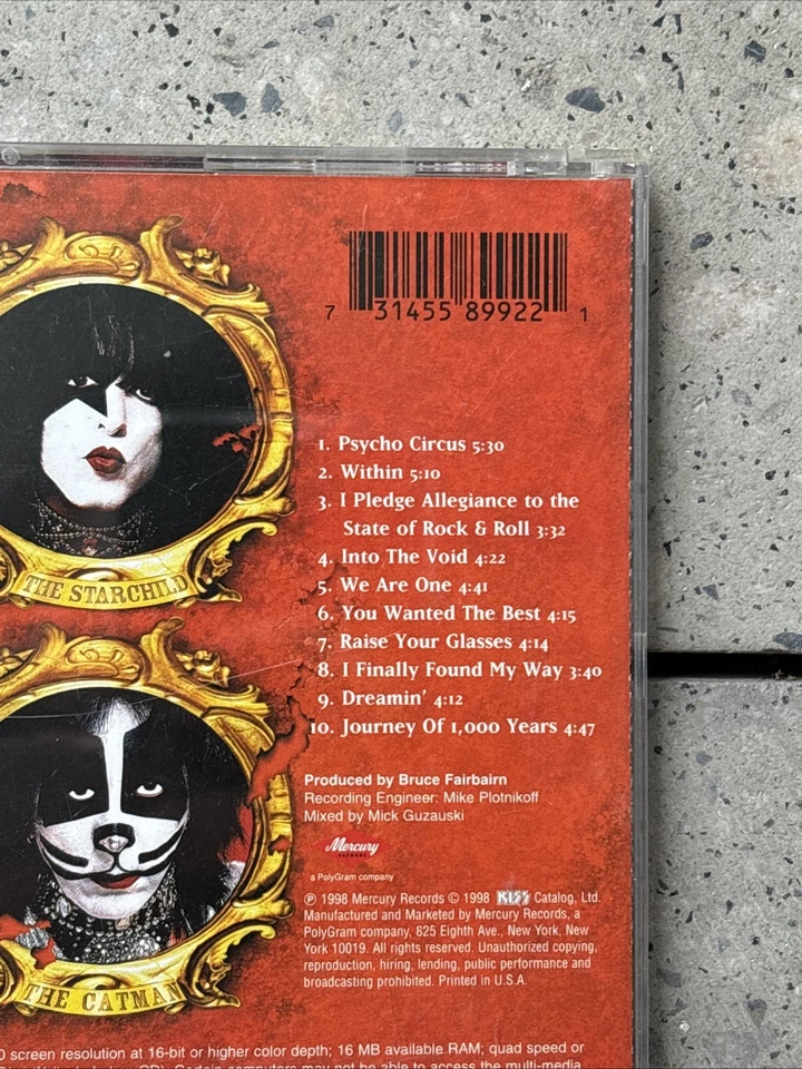 Kiss - Psycho Circus (Rare and Enhanced CD with hologram insert, 1998) - Image 3 of 4