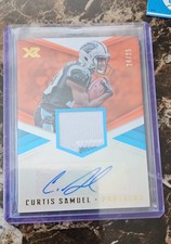 2017 Panini XR -  Out Of 25 Swatch Autographs Curtis Samuel #187 Orange...