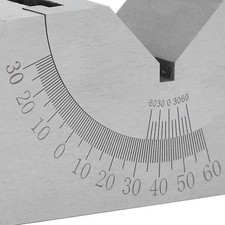 ⁺Micro Adjustable Angle Gauge Alloy Steel High Accuracy Angle V Block For