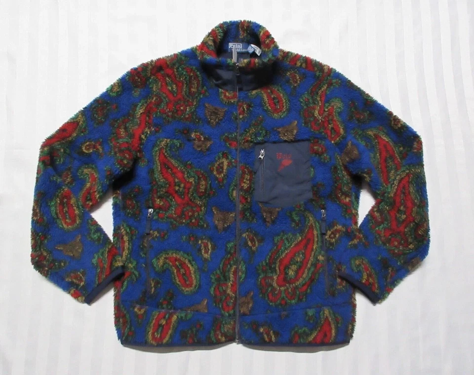 POLO RALPH LAUREN Men's Paisley Pile Fleece Hybrid Jacket 710950795001 - Image 2 of 4