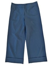 GIORGIO ARMANI Black Wide-Leg Cropped Pants