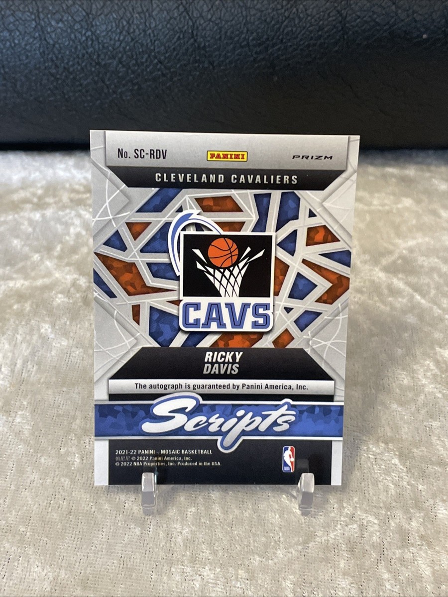 2021-22 Panini Mosaic Ricky Davis Scripts Signature #SC-RDV Green