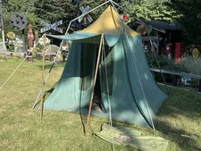 Vintage National Canvas Products 9’x9’ Potomac No 481 Tent Camping Made In USA