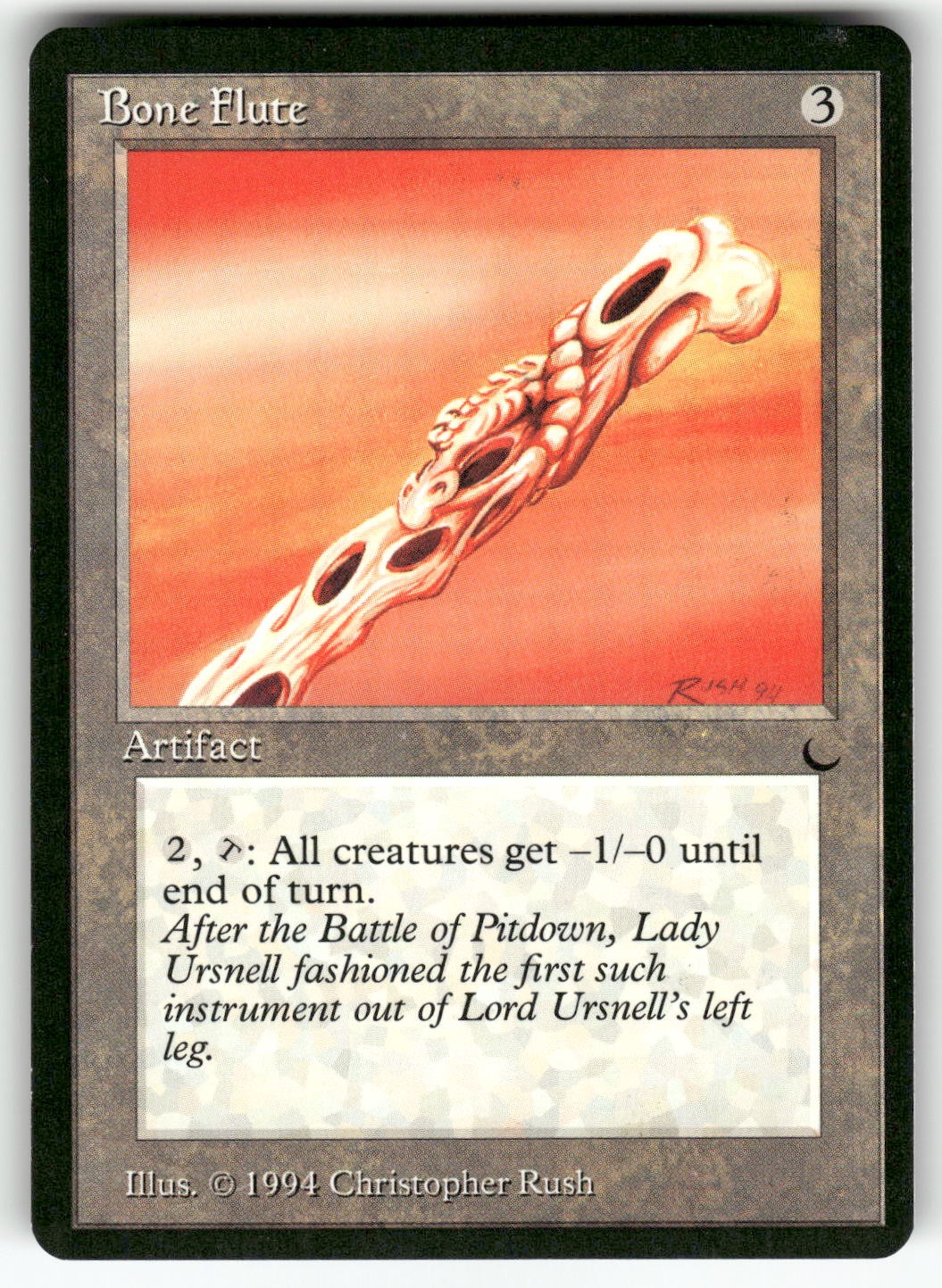 Bone Flute The Dark Uncommon Magic: the gathering Near Mint or Better