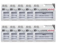 Lot 10 - ARDELL 3D Faux Mink Lashes Knot Free Short Eyelash Extension Black
