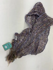 NWT Avoca The Mill Woven Wool Blend Scarf | Purple