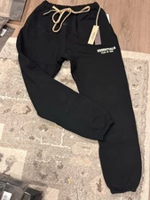SIZE L BLACK FW24 Sweatpants BRAND NEW Fear of God Essentials