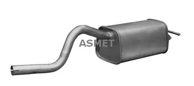 Endschalldämpfer 10.134 ASMET für RENAULT TWINGO II
